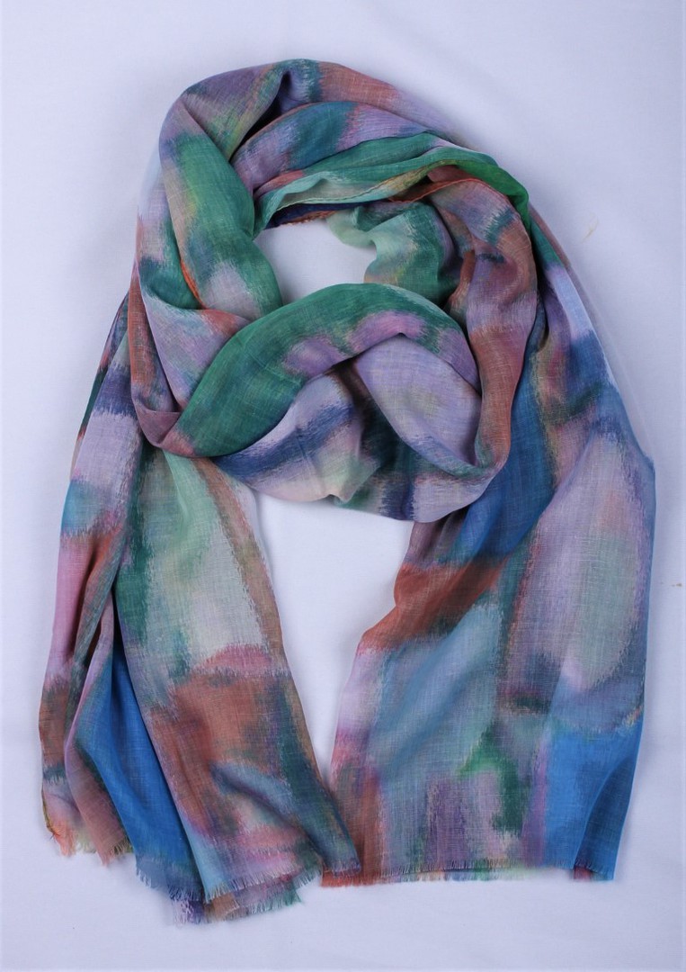 Alice & Lily printed scarf  blue Style : SC/4797BLUE image 0